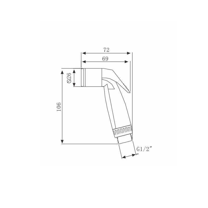 Распылитель для биде для туалета Head-Handheld Bide Sprayer